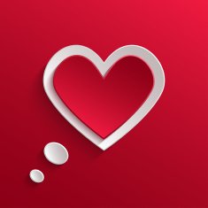 Speech bubble Valentine's day backround N4