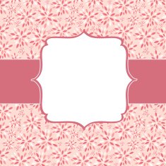 Cute Pink Frame Vector Illustration N3