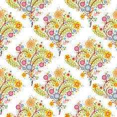 flowers floral seamless pattern with white background N2