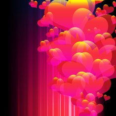 Valentine's day background with hearts N65