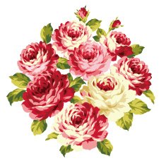 decoration of rose N48