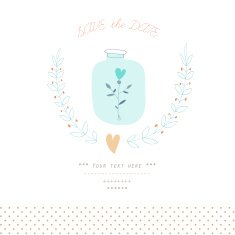 Vintage Save the date card N3