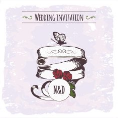 Wedding Invitation Card Template N24
