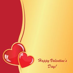 Valentine's background with two hearts N5