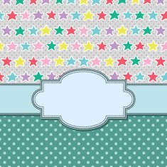 vector vintage frame with stars N2