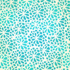 Seamless blue floral pattern N2