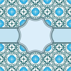 Vintage vector flower frame N140