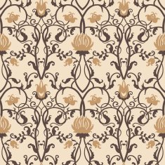 Seamless pattern with vintage flowers N20
