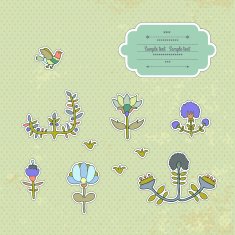 Vintage Floral Card N28