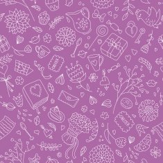 Girlish romantic pattern