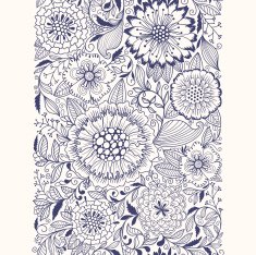 Seamless floral ornament N46