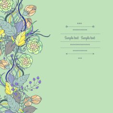 Floral card N56