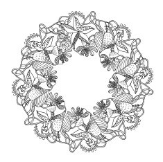 Floral decor N135