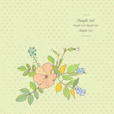 Floral card N59