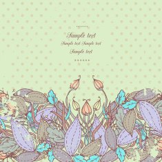 Floral card N61