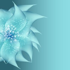 Romantic Flower vector Background N5