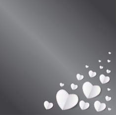 Valentine's card or background with heart shape Vector ilustration N2