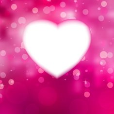 Valentin`s Day Card With Hearts EPS 8
