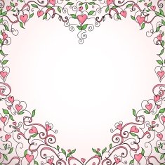 Heart-shaped frame N5