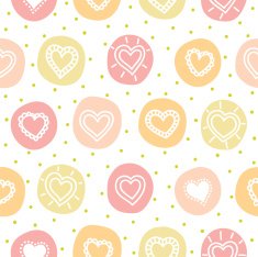 Seamless pattern with hearts N118