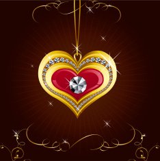 Diamond heart necklace