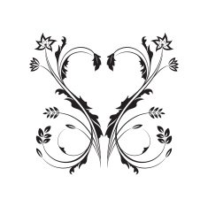 Floral heart N74