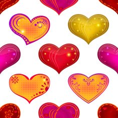 Valentine heart seamless N13