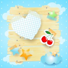 Fantasy background with paper elements N2