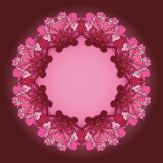 floral frame N213