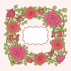 Vintage style background with flowers N2