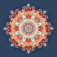 seamless pattern Abstract patterns lacy round N2