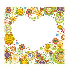 floral frame N214