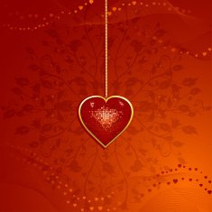 Valentine heart pendant