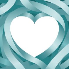 Heart Shape and Ribbon Background N3