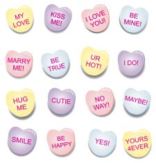 Valentine Candy Hearts N3