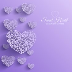 ornamental decorative heart background concept N2