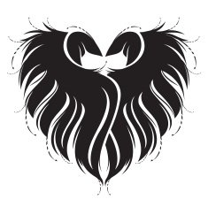 Heart and wings N5