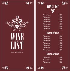 wine menu N2