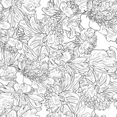 Vector seamless floral pattern N312