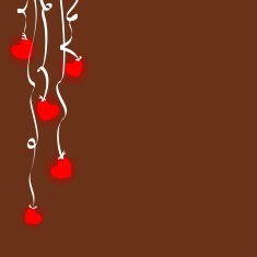 Hanging Ribbon Hearts