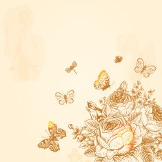 Beige Vintage vector background