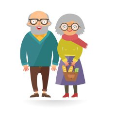 Happy grandparents couple N2
