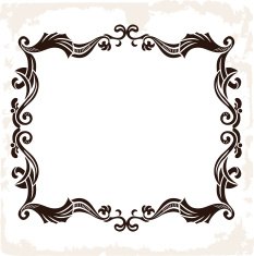 Vector vintage retro frame Decorative background