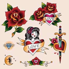 romantic tattoos N2