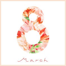 Watercolor spring card N2
