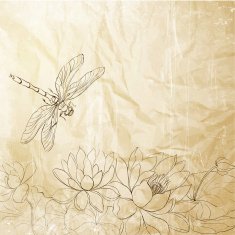 Lotus flower and dragonfly N4
