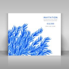 Card with watercolor flowers N5