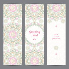 Vintage ornate cards in Eastern style N35