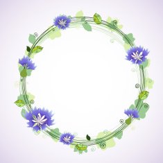 Spring wreath Seasonal background N2