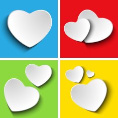 Valentines Day Set of Four Web Banners N10
